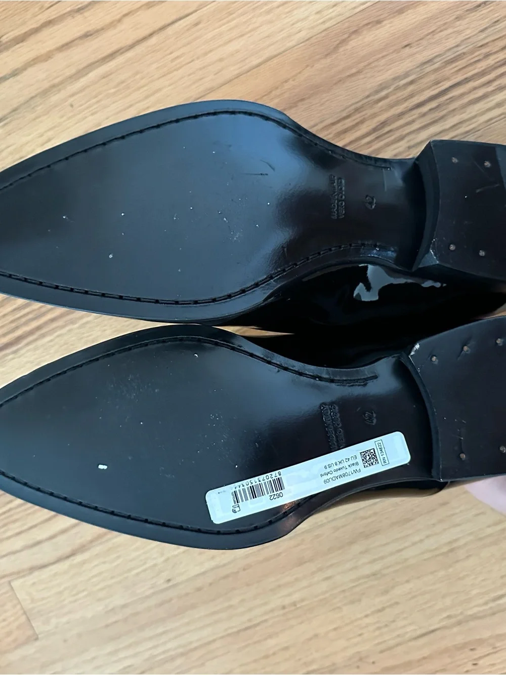 Suitsupply Black Patent Leather Oxfords